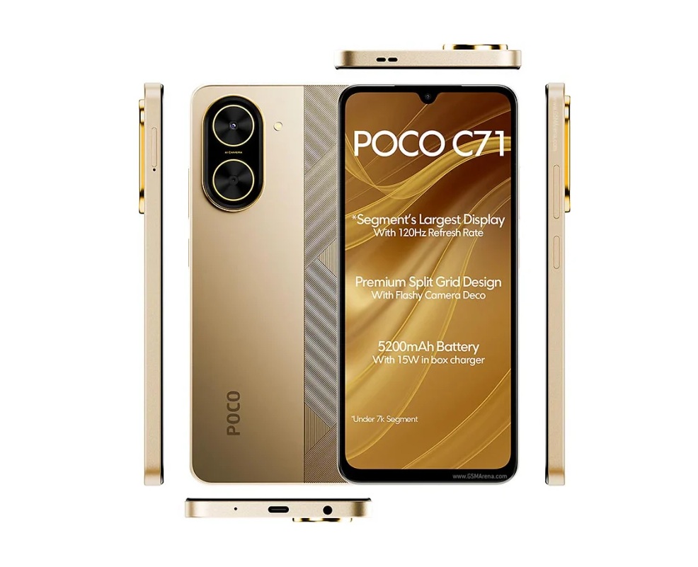 Xiaomi POCO C71 128Gb 4Ram Color Dorado Nuevo Libre
